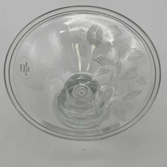 AVON Lot Set of 4 Lead Crystal Wine Goblet Glass Bell Candlestick Holders Footed - Picture 6 of 16